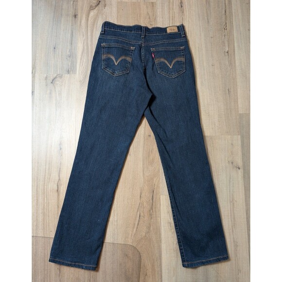 Levi's 512 Jeans Size 10 Perfectly Slimming Straight Stretch Dark Wash Women's - Picture 1 of 10